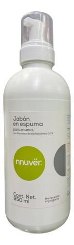 Jabón En Espuma Sin Enjuague Nnuvër Para Manos Antibacterial