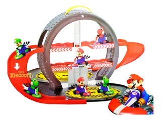 Pista Mario Kart Parqueadero Mario Bros + 2 Carros