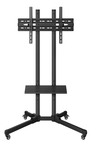 Soporte Steren STV-150 de piso para TV/Monitor de 19" a 83" negro mate
