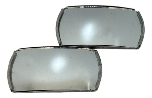 Espejo Cóncavo Recortado De Aluminio De 7.3x5 Cm Par