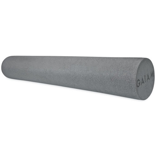 Rodillo Para Ejercicios 36'' Gaiam, En Espuma, Color Gris