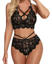 Comprar Camisones Mujer Conjunto De Sujetador Y Braguita Sexy Encaje