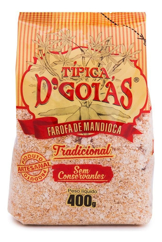 Farofa de Mandioca Tradicional D'Goiás 400g