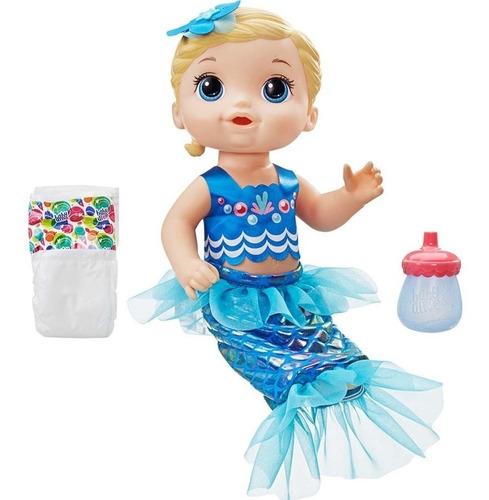 Baby Alive Linda Sereia Loira Hasbro E3693 -  C/ Acessorios