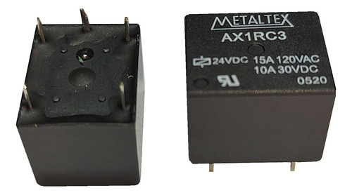 5x Rele Metaltex Ax1rc3 24v 15a 5 Pinos