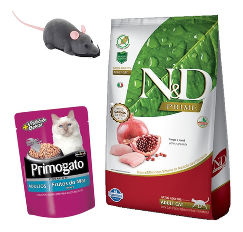 Farmina N & D Grain Free Feline Adulto 7.5 Kg Con Regalo