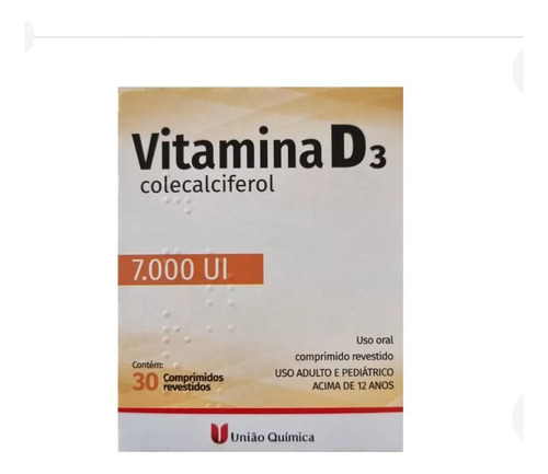 Vitamina D 7000 Com 30 Comprimidos União Quimica