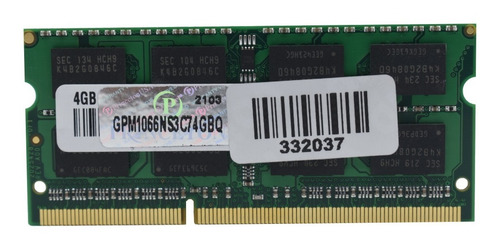 Imagen 2 de 3 de Memoria Ram Sodimm 4gb 1066mhz Ddr3 204pin