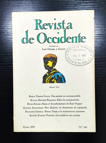 Revista De Occidente 142 Pasión No Correspondida Vargasllosa