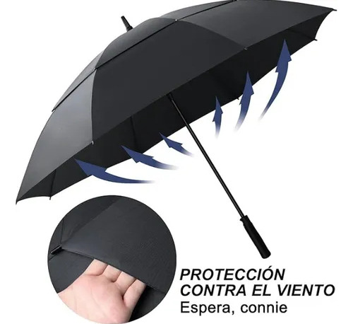 Paraguas De Golf Parasol Grande Con Protección Uv Resistente Viento Parasol Grande Con Parasol Impermeable