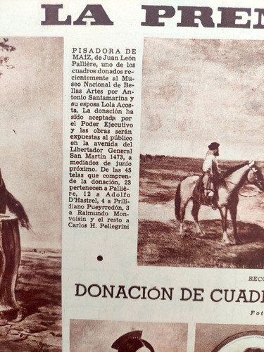 1957 Museo De Bellas Artes Donación De Cuadros Recibida Arte