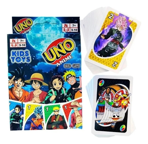 Uno Cartas Uno Anime Luffy Goku Naruto Alternativa