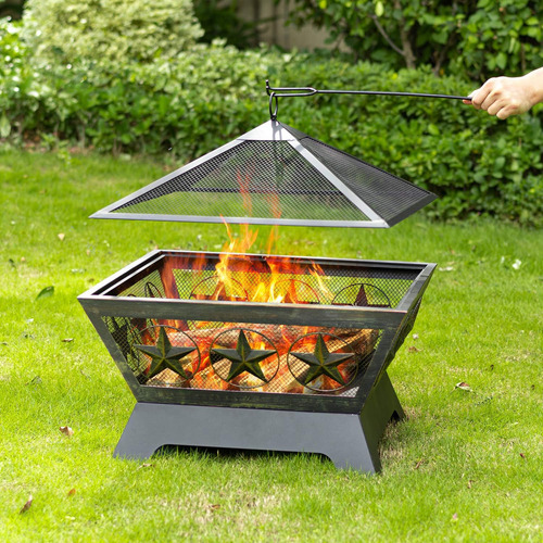 Amagabeli Garden & Home Fogata De Leña Al Aire Libre De 24 P