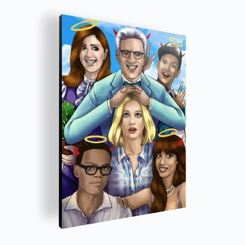 Cuadro Decorativo Moderno Poster The Good Place 42x60 Mdf