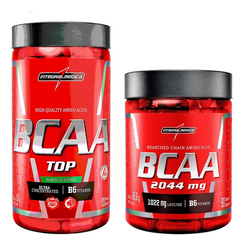 Bcaa Top 120 Caps + Bcaa Amino 90 Caps Integralmedica