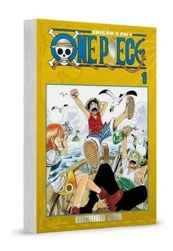 Livro One Piece 3 Em 1 Vol. 1 | Frete grátis