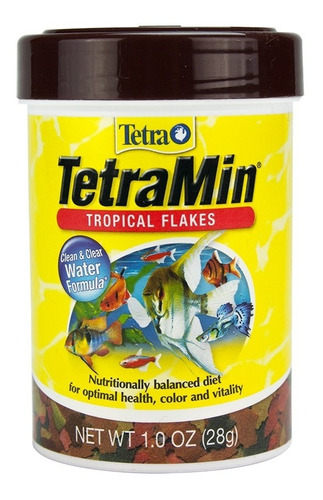 Tetra Tetramin Tropical Flakes 28 G. Alimento Peces Nutricion Dieta Equilibrada