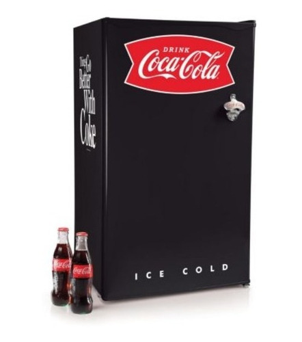 Mini Bar Refrigerador Negro Edición Especial Coca-cola 90lt 