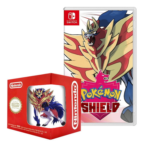 Pokémon Shield (escudo) Nintendo Switch Y Taza 1