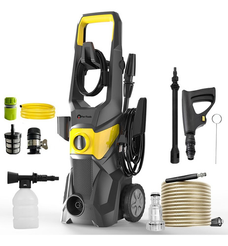 Hidrolavadora Eléctrica 3100 Psi, Motor 7640, 3000w 110v 10m Color Amarillo pwrtools
