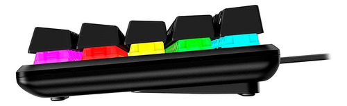 Teclado Gamer Hyperx Alloy Qwerty Con Luz Rgb Negro Inglés Us