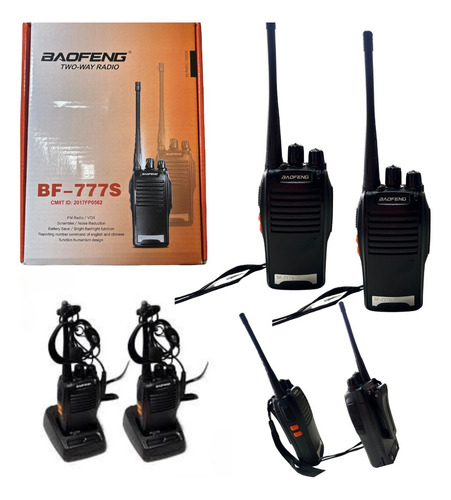 Radio Baofeng 777s 2 Rádio Comunicador Profissional Radio Ht Bandas De Freqüência 400-470 Cor Preto 127/220v