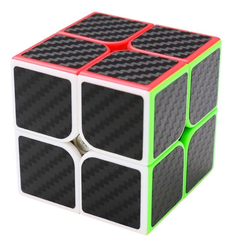 Cubo Mágico 2x2 Versión Fibra De Carbono Fidget E Ingenio 