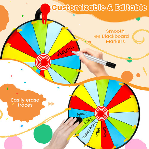 Rueda Giratoria Interactiva De Bricolaje Con Tablero Ak