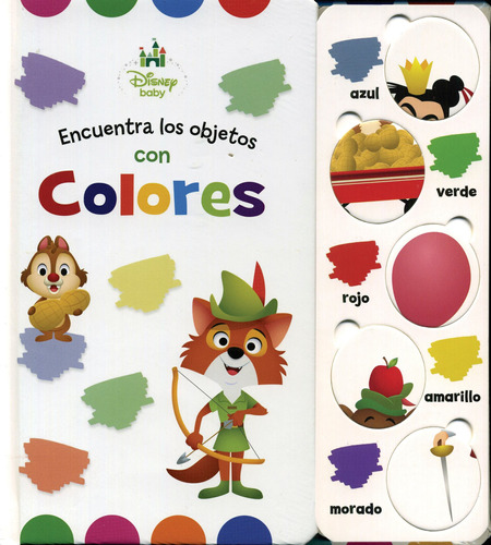 Disney Baby Colores, de Rivas, Julio. Serie Disney Baby: Formas Para Buscar Un Amigo Editorial Silver Dolphin (en español), tapa dura en español, 2018