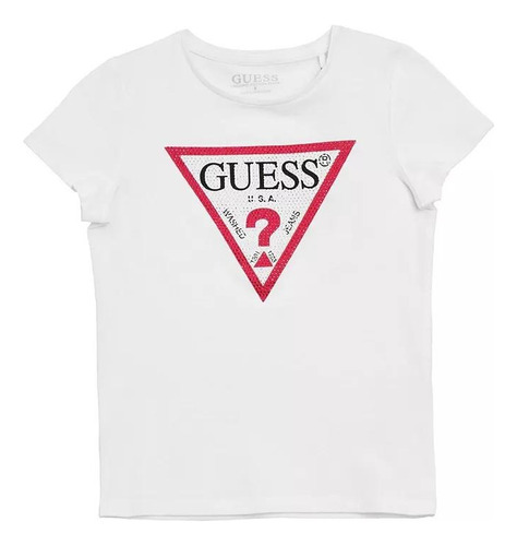 Camiseta Guess Mujer Original Talla Xs Blanca