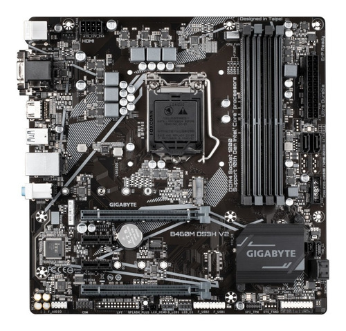 Motherboard Gigabyte B460m Ds3h V2 Ddr4 Lga 1200 Intel * | Envío gratis