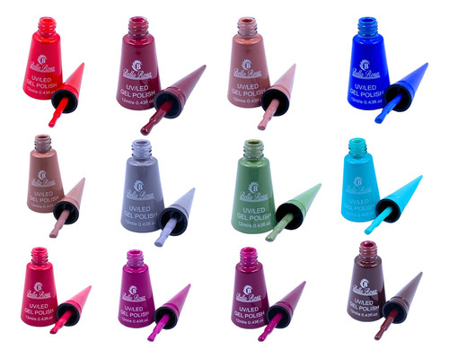 Coleção Completa 12 Esmaltes Em Gel 12ml - Anatômico