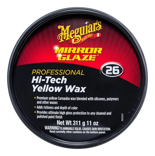Cera Amarilla Meguiars M2611 Mirror Glaze Hitech, Pasta De 1