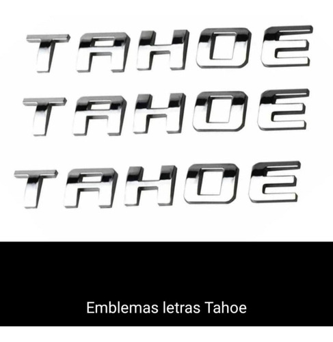 Emblemas De Letras Tahoe Para Camionetas Chevrolet Tahoe. 