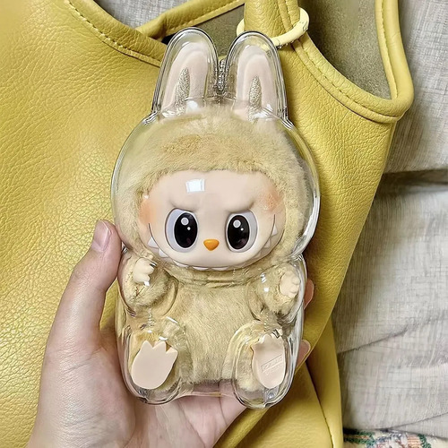 2pcs Labubu Cubierta Protectora Acrilico Muñeco Juguetes Ropa Transportadora Funda Protectora Case Labubu Macaron Plástico | MercadoLibre