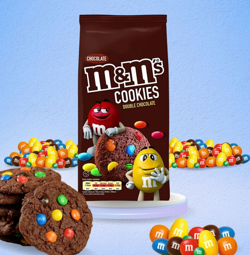 Galletas M&m's Doble Chocolate 180grs (3 Piezas)