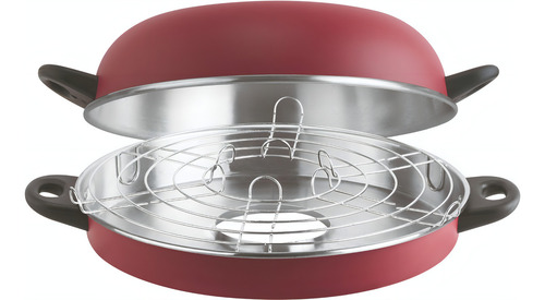Churrasqueira Grill Para Fogão Com Grelha 30 Cm Cor Vermelho Frigiutilar