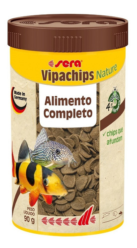 Sera Vipachips Ração Base Pastinhas Chips Peixes Fundo 90g