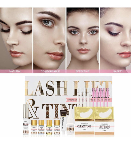 Kit Lifting Y Tinte De Pestañas Y Cejas Completo Iconsign