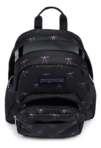 Mini Mochila Jansport Half Pint Bad Bows Preto