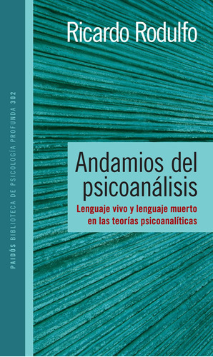 Andamios del psicoanálisis, de Ricardo Rodulfo. Editorial PAIDÓS en español