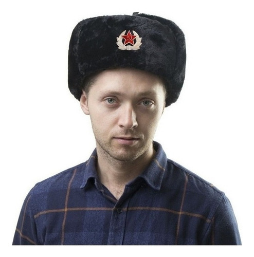 Gorra Rusa Shapka Ushanka (negra, Medic 60)