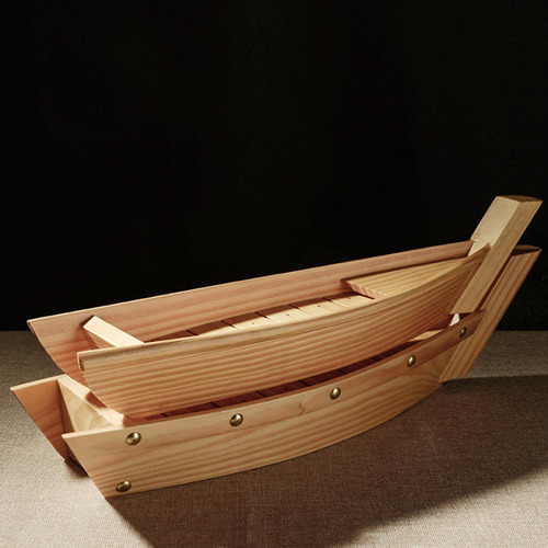 Prato De Barco De Sushi Artesanal Fácil De Limpar Bandeja L