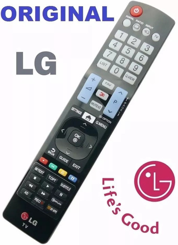 Controle Remoto Tv 3d Smart LG  La6200 6600 6610