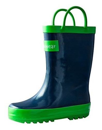 Botas De Lluvia Impermeables De Goma Para Niños Con Manijas