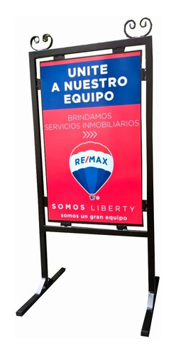 Cartel Publicitario Hierro Para Vereda C/logo Promo %20 Off 