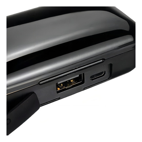 Auriculares Bluetooth TWS F9-5 impermeables y batería externa, color negro