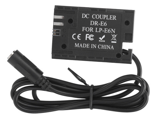 Hx Batería Ficticia E6 Lpe6 Dc, Adaptador De Corriente,