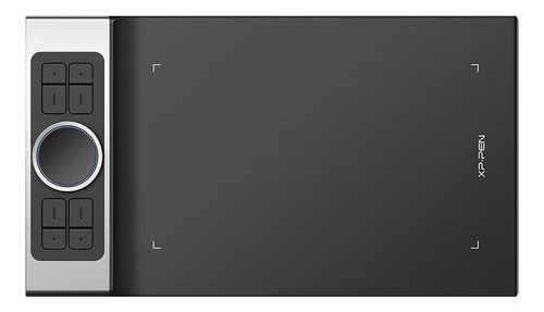 Imagen 1 de 3 de Tableta digitalizadora XP-Pen Deco Pro Medium negra y plateada