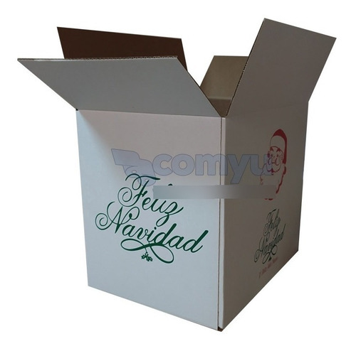 Caja Navidad Para Mercaderia Set De 10 Cajas De 31x23x31 Cm